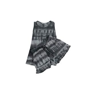 Wanderlux Women’s Gray and White Tie Dye Outfit Size S